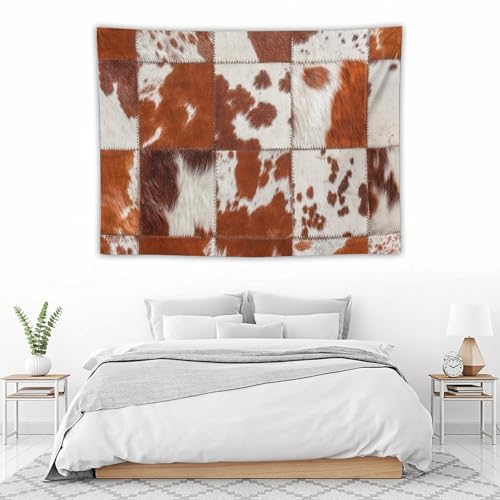 DDCBNS Cowhide Tapestry Wall Hanging,3D Printed Cow Fur Farm Animal Skin Print Brown Wall Hanging Tapestry Wall Art Home Décor for Bedroom Living Room Dorm Wall Décor 40" x 30" - color: Animal Skin_8, size: 40"L x 30"W