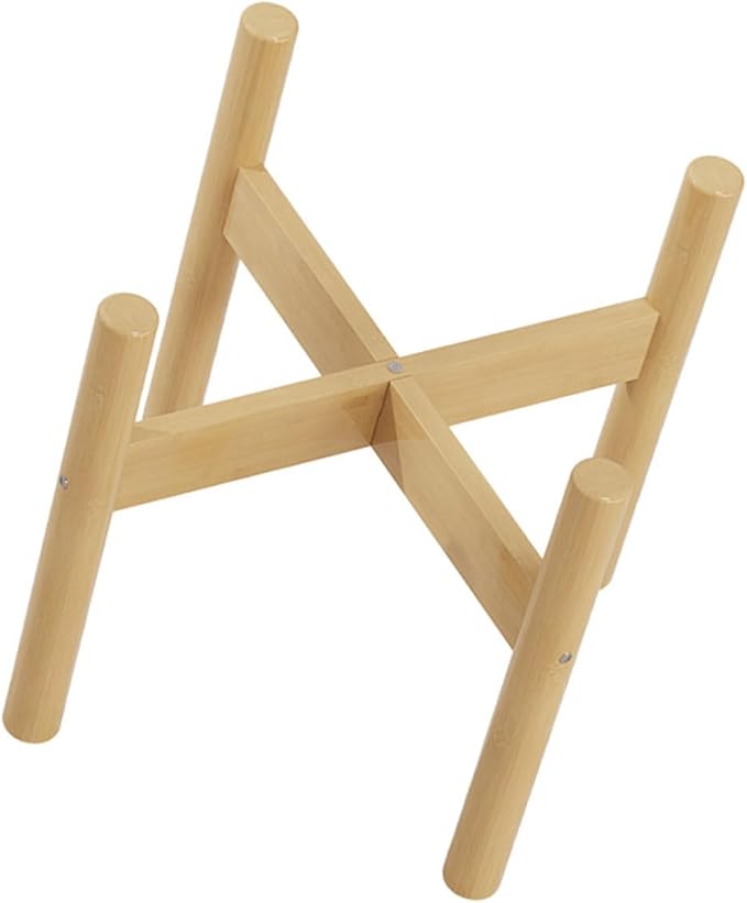 Bamboo Plant Pot Stand Indoor Plant Display Rack Boho Style Flower Pedestal