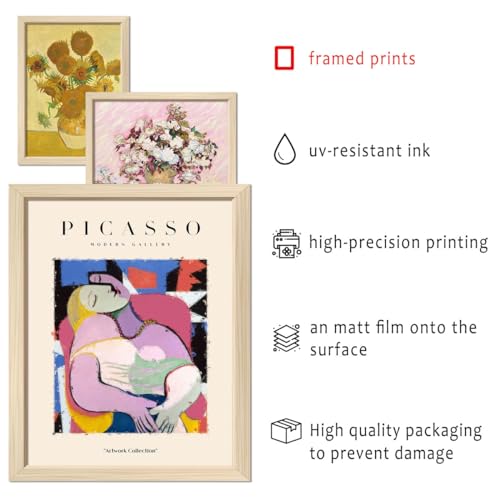 16 PCS Framed Eclectic Wall Art Decor, Modern Maximalist Home Gallery Wall Frame Set Prints for Bedroom Bathroom, Posters for Living Room Aesthetic, Colorful Dorm Artwork Collage Kit Pictures - color: Eclectic Multi, size: 12"x15" Framed