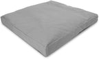 Zabuton Meditation Cushion for Workout - Supportive Yoga Floor Seat Cushion for Comfort & Posture Support - Natural Washable Cotton Fill kneeling Pad - Made in USA - Standard 24x24x2, Stone Gray