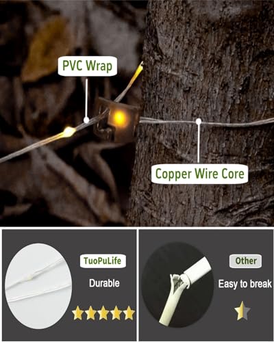 Solar Camping String Lights, 39.4 FT Fairy String Light, 4 in 1 Portable Waterproof Camp LED Lamp with 8 Lighting Modes, Hanging Rechargeable Tent Lantern for Outdoor Garden Patio Party Essentials - size: 39.4 FT