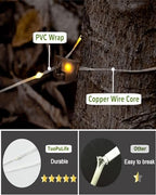 Solar Camping String Lights, 32.8 FT Fairy String Light, 4 in 1 Portable Waterproof Camp LED Lamp with 8 Lighting Modes, Hanging Rechargeable Tent Lantern for Outdoor Garden Patio Party Essentials - size: 32.8 FT