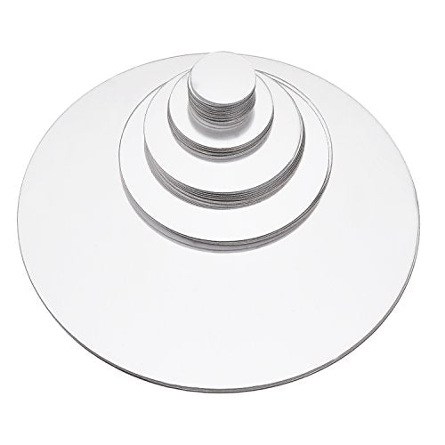 32 Pieces Removable Acrylic Mirror Setting Wall Sticker Decal for Home Living Room Bedroom Decor (Round Circle, 32 Pieces)