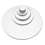 32 Pieces Removable Acrylic Mirror Setting Wall Sticker Decal for Home Living Room Bedroom Decor (Round Circle, 32 Pieces)