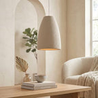 JAYMP Wabi Sabi Pendant Light for Dining Room Kitchen Island Light Hallway Restaurant Hanging Lamp E26 Base Japanese Style Wine Bottle Shape Lighting Fixture, 1 Pack (Light Brown,A Shape, D35×H51cm) - color: Light Brown,A, size: D35×H51cm