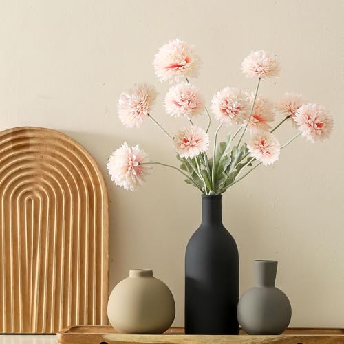 Ceramic Vase Set of 3, Flower Decorative Vases Home Decor Boho Neutral Modern Pottery Pampas Vases for Centerpiece Bouquet Table Mantel Entryway Bookshelf Living Room Bedroom Bathroom Kitchen - color: 001-multicolor-3k