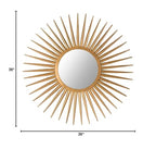 Safavieh Home Collection Sun Flair Mirror, Gold