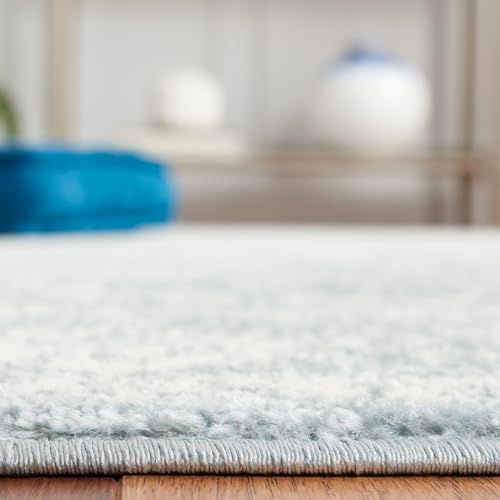 SAFAVIEH Adirondack Collection Accent Rug - 2'6" x 4', Slate & Ivory, Distressed Vintage Floral Design, Non-Shedding & Easy to Clean, Ideal for Front Door, Kitchen, Entryway, Foyer (ADR109T) - color: Slate/Ivory, size: 2'6" x 4' (Rectangular)