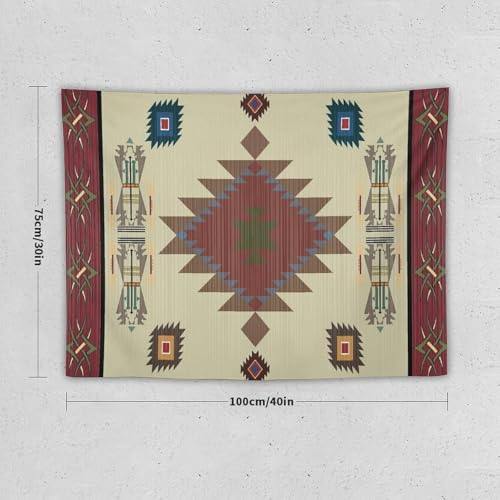 Aztec Tapestry, Ethnic Tribal Vintage Bohemian Geometric Style Tapestries Home Decor for Living Room Bedroom Decoration 40in Wx30in H (102×76cm) - color: Bohemian Tapestry-22, size: 40in"Wx30in"H (102×76cm)