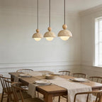7.1inch Wabi Sabi Pendant Light, Yellow Travertine Pendant Light Fixture, Natural Stone & Wood Hanging Lamp for Kitchen Island, Hallway, Bedroom Bedside, Living Room, Dining Room (1pcs) - color: 7.1inch stone-1pcs