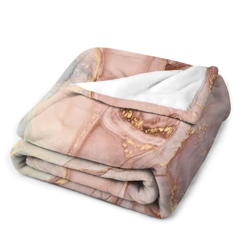 Abstract Marble Blanket, Modern Luxury Baroque Golden Pink Purple Stone Veins Pattern Soft Warm Cozy Plush Flannel Covers for Livingroom Bedroom Couch Chair Camping Travel Home Decor Tapestry 30x40in - color: Abstract-3, size: 30W" x 40L"