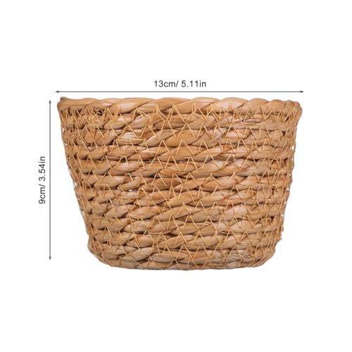 TOYANDONA 2pcs Modern Woven Plant Pots Natural Woven Planter Baskets Liner for Indoor Outdoor Random Color 5.1 inch