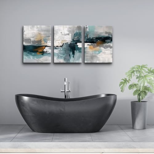 TTHYUEWS Abstract Wall Art For Living Room Bedroom Wall Decor Modern Office Decorations Color Block Wall Paintings Pictures Artwork Hotel Canvas Prints Art 3 Piece Minimalist Aesthetic Home Decor - color: Abstract Color Block Pictures, size: 12x16inches*3