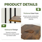 Bamworld Indoor Plant Stand with Grow Light Corner 5Tier Metal Plant Shelf Wood Flower Stand for Home Living Room Decor Patio Decor - style: 5 Tier,Square