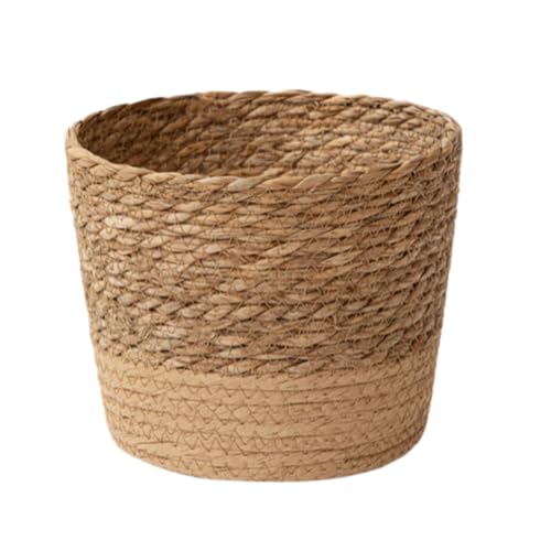 MagiDeal Woven Planter Basket,Storage Bins Ornament Flower Vase Flower Pot Planter Containers for Kitchen Home Outdoor,Office Picnic, M - size: Medium