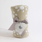Living Textiles Taupe Sun Flower Chenille Soft Baby Blanket Knitted Reversible Premium Cozy Fabric for Best Comfort Infant, Toddler, Newborn, Swaddle,Nursery,Boy,Girl,Unisex,Crib,Stroller,Gift 40x30in - color: Taupe Sun Flower