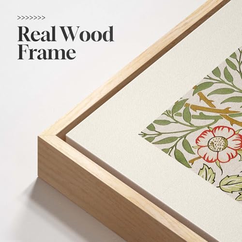 Framed William Morris Canvas Wall Art for Living Room, 3 Piece Large Vintage Sage Green Artwork for Walls Nature Floral Botanical Picture Prints for Bedroom, Hallway, Home Office Wall Decor, 16x24 - color: Sage Green Floral, size: 16"W x 24" H x 3Pcs