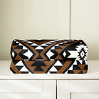 Erosebridal Rustic Western Fleece Flannel Blanket for Sofa Bed,Southwestern Aztec Throw Blanket Bohemian Bed Blanket Ethnic Mexican Style Geometric Diamond Fuzzy Blanket Brown Black Queen 90x90 - color: Multi 242, size: Queen