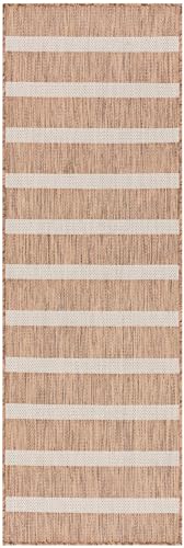 Nourison Home Positano Jute Ivory 2' x 6' Area Rug - Easy Clean, Non Shedding, Bed Room, Living Room, Dining Room, Kitchen (6' Runner) - color: Jute Ivory, size: 2' x 6' (Runner)