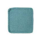 Foamma Pouf Ottoman Teal, 16"x16"x16" - Square Ottoman Foot Rest for Living Room and Bedroom, Pouf Footstool with Handcrafted Cotton, Foot Rest for Couch, Boho Furniture for Home - color: Teal