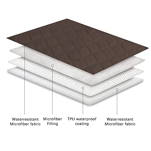 Ameritex Waterproof Dog Bed Cover Pet Blanket with Anti-Slip Back for Furniture Bed Couch Sofa - color: Chocolate, size: 30x53 Inch (Pack of 1)