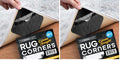 Anti Slip Rug Corner Grips - Four Pack - Quickly and Easily Secure Rugs and Runners to Laminate and Wooden Floors - by The Good Stuff (Pack of 2) - size: 2" x 3" (Square) (Pack of 2)