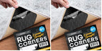 Anti Slip Rug Corner Grips - Four Pack - Quickly and Easily Secure Rugs and Runners to Laminate and Wooden Floors - by The Good Stuff (Pack of 2) - size: 2" x 3" (Square) (Pack of 2)