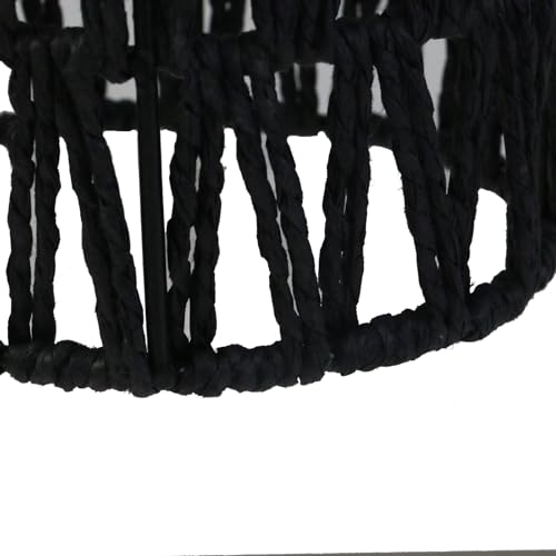 Oedema Rattan Lamp Shade Black Lamp Shade Woven Lampshade 5.9" Height, 4.52" Width, Cylinder Decor Lampshade