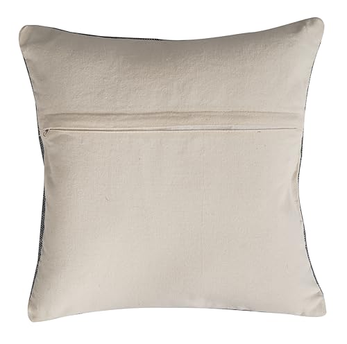 Indian Cotton Cushion Cover Sabra Kilim Pillow Cover Designer Decorative Sofa 18x18 Inche Handwoven Cushion Case for Farmhouse Home Decor Spring Decorative Pillow (Pattern 17) - color: Pattern 17