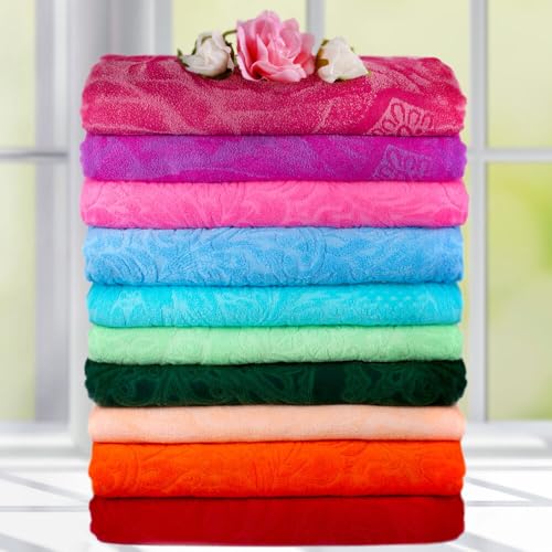 100% Cotton Throw Blanket for Couch Sofa or Bed All Season Terry Blankets & Throws, Lightweight & Breathable Cotton Blanket, Picnic Rug, Terry Bed Sheet (Roses Terry) - color: Roses Terry