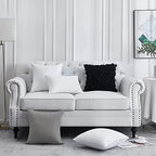 FAVRIQ 26 x 26 Euro Pillow Inserts - 26 Inch Decorative Throw Pillows for Couch Bed Sofa with 100% Cotton Cover - Pack of 2 - size: 26x26 Inch