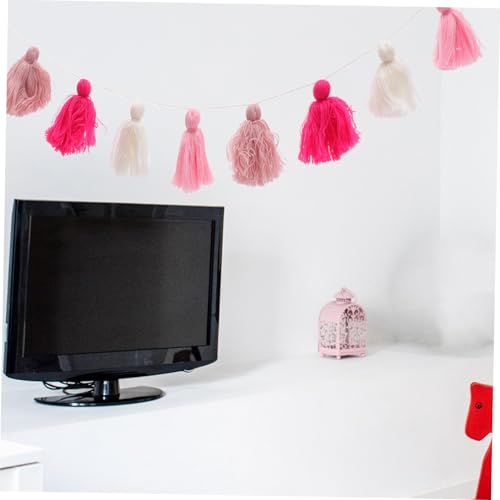 Bohemian Style Fringed Tapestry Tassel Decor Wall Hanging Multipurpose Home Decor for Living Room Bedroom