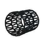 Oedema Rattan Lamp Shade Black Lamp Shade Woven Lampshade 5.9" Height, 4.52" Width, Cylinder Decor Lampshade