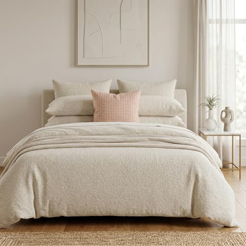 SanVia Cotton Throw Pillow Covers 20x20 – Handwoven Jacquard Texture, Fade-Resistant, No Pilling – Hidden Zipper, Decorative Cushion Cover for Sofa, Couch, Bed – Insert Not Included (Farmhouse, Red) - color: Brick Red, size: 20" x 20"