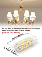 Ziomitus G9 Led Bulbs Dimmable 4000k Natural White,G9 40W 50W 60W T4 Halogen Replacement,No Flicker G9 6W AC120V Dimmable Neutral LED Bulbs for Chandelier Pendant Lighting,600 LM(5Pack) - color: 4000k Natural White, size: 6 Watts