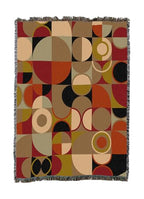 Pure Country Weavers Bauhaus Earth Blanket - Mid Century Modern - Gift Tapestry Throw Woven from Cotton - Made in The USA (50X60) - color: Bauhaus Earth, size: 50X60