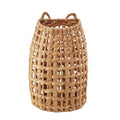 Woven Water Hyacinth Hanging Basket Door Hanging Basket Wall for Home Garden Farmhouse (Water Hyacinth) - color: Water Hyacinth