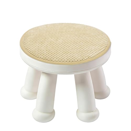 uxcell Round Stool Cushion, 10 x 10 Inch Round Seat Pads with Elastic Straps, Anti-Slip Soft Round Pad Chair Seat Cushions for Dining Chairs Kitchen Bar High Stool, Light Camel - color: Light Camel, size: 10 x 10 Inch