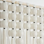 RUIZHIXUAN Large Macrame Wall Hanging Macrame Ball Wall Hangings Tapestry Cotton Textile Boho Wall Decor Art Bohemian headboard Handwoven 39" Wx38” L(Cream) - color: Cream