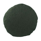 Howard Elliott Collection Barbet Round Foot Pouf Ottoman with Removable Zipper Cover, Woven Polyester Fabric Filled with Fiber and EPS Beads for Footrest or Extra Seating, 22x22x15 Inch, Forest - color: Green