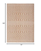 Nourison Home Positano Jute 6' x 9' Area Rug - Easy Clean, Non Shedding, Bed Room, Living Room, Dining Room, Kitchen (6' x 9') - color: Jute, size: 6' x 9' (Rectangular)