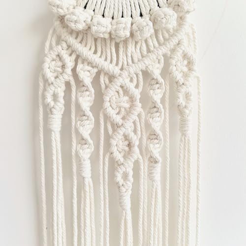 Moosira Equestrian Macrame Wall Hanging, Horseshoes Macrame Wall Hanging, Macrame Horseshoes, Equestrian Wall Art,Boho Western Decor, Boho Wall Decor Tapestry, Unique Horse Lover Gift for Cowgirl Room, Nursery, Farmhouse (Horseshoes-Bud) - color: Horsesho