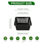 12 Pcs 7 Inch Aquatic Plant Baskets for Hydroponics Water Garden Plant Pots Black Plastic Mesh Basket Square Plastic Mesh Pond Containers for Live Aquarium Plants - style: 7" Square-12 PCS
