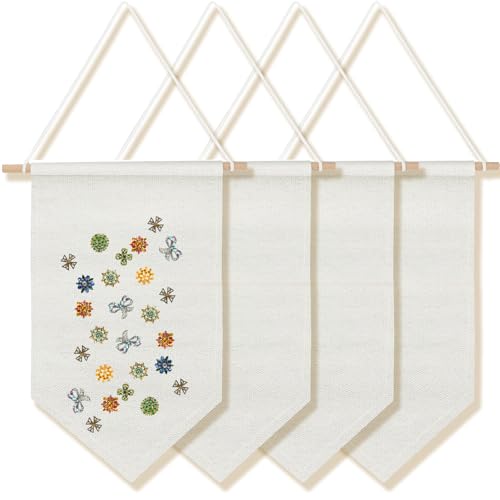 Boao 4 Pcs Boho Room Decor Hanging Decorations Pin Banner Wall Display Banners Elementary Wall Art Banner Welcome to Teacher Gift(Beige,20.9 x 11.8 Inches,Classic) - color: Beige, size: 20.9 x 11.8 Inches