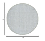 SAFAVIEH Natural Fiber Collection 5' Round Grey NF730F Handmade Farmhouse Premium Jute Area Rug - color: Grey, size: 5' (Round)