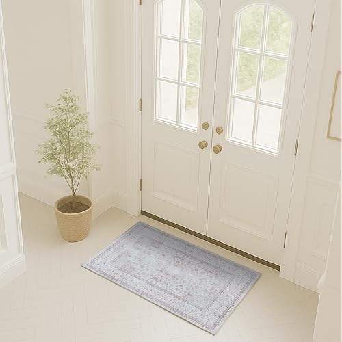 Fame Rugs Modern Oushak Rug 9x12, Vintage Turkish Gray Oriental Antique Inspired Large Area Rugs, Luxury Living Room Bedroom (384GB, 9' x 12) - color: 411cc, size: 2' x 3' (Rectangular)