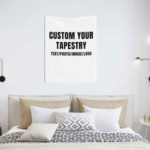 Personalized Tapestry Custom Tapestry Upload Images Banners and Signs Customize For Bedroom Tapestrys Decor Living Room Home - size: 51"L x 60"W
