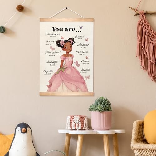 Christian Self Affirmation Wall Art Poster-You Are Amazing-Inspirational Bible Verse Wall Decor,Motivational Scripture Hanging Posters for Playroom Bedroom Nursery Classroom 14x18.5Inch (Pink02) - color: Pink02