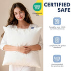 22x22 Pillow Inserts, Set of 2 Down Alternative Throw Pillows Insert for Bed, Sofa & Couch, Ultra Soft Fluffy Sleeping Pillow with 100% Cotton Cover - size: 22x22 Inch