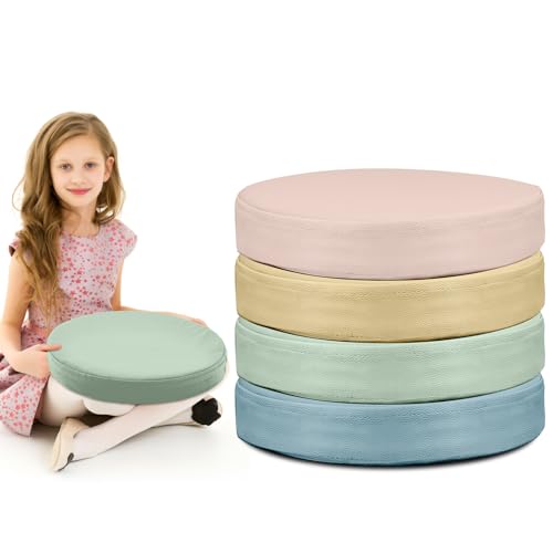 Juexica 4 Pcs Extra Thick Flexible Seating Floor Cushions Assorted Colored Pillow Floor Cushions for Classroom Soft Flexible Seating for Kids Learning Sitting Daycare School Chair (Boho Colors) - color: Boho Colors